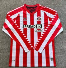 24-25 Sunderland Home Long sleeves Fans Soccer Jersey