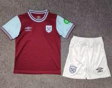 24-25 West Ham Home Kids Soccer Jersey