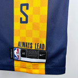 2017-2018 Indiana Pacers HALIBURTON #0 Blue City Edition Top Quality Hot Pressing NBA Jersey