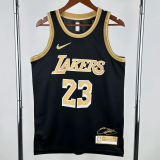 22-23 LAKERS JAMES #23 Black Glory Edition Top Quality Hot Pressing NBA Jersey