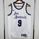 22-23 LAKERS JAMES JR. #9 White City Edition Top Quality Hot Pressing NBA Jersey