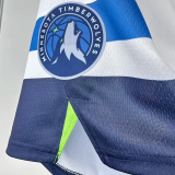 TIMBERWOLVES White Home Top Quality NBA Pants