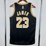 22-23 LAKERS JAMES #23 Black Glory Edition Top Quality Hot Pressing NBA Jersey