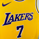 22-23 Lakers ANTHONY #7 Yellow Top Quality Hot Pressing NBA Jersey