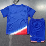 24-25 USA Away Kids Soccer Jersey