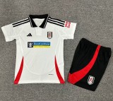 24-25 Fulham Home Kids Soccer Jersey