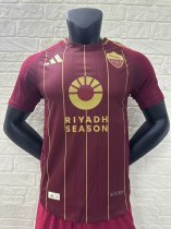 24-25 Roma Home Player Version Soccer Jersey