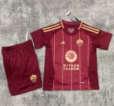 24-25 Roma Home Kids Soccer Jersey