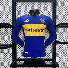 24-25 Boca Juniors Home Long sleeves Player Version Soccer Jersey