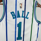 2018-2019 HORNETS BALL #1 White Retro Top Quality Hot Pressing NBA Jersey