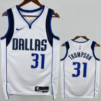 22-23 Dallas Mavericks THOMPSON #31 White Home Top Quality Hot Pressing NBA Jersey