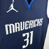 20-21 Dallas Mavericks THOMPSON #31 Royal Blue Top Quality Hot Pressing NBA Jersey (Trapeze Edition)