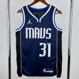 22-23 Dallas Mavericks THOMPSON #31 Royal Blue Top Quality Hot Pressing NBA Jersey (Trapeze Edition)