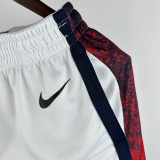 2024 Olympic Game USA White City Edition Top Quality NBA Pants