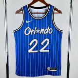 2018-2019 Magic WAGNER #22 Blue Retro Top Quality Hot Pressing NBA Jersey