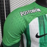 24-25 Atletico Nacional Home Player Version Soccer Jersey