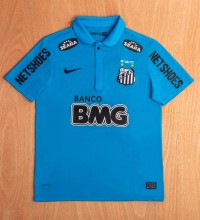 2012-2013 Santos FC Blue Retro Soccer Jersey