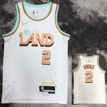 22-23 Cleveland Cavaliers IRVING #2 White City Edition Top Quality Hot Pressing NBA Jersey