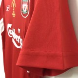 2005 LIV Red Champions Retro Soccer Jersey