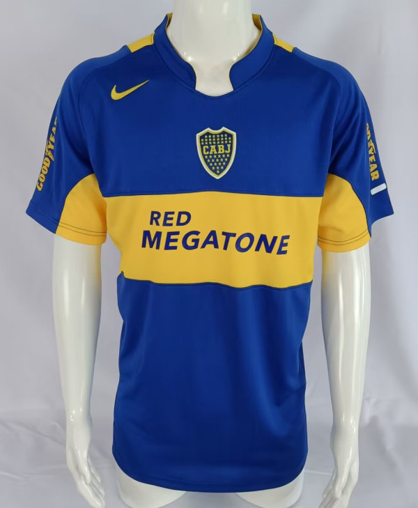 2005-2006 Boca Juniors Home Retro Soccer Jersey