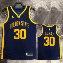 22-23 WARRIORS CURRY #30 Royal blue Top Quality Hot Pressing NBA Jersey (Trapeze Edition)