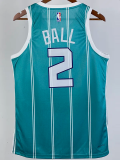 22-23 HORNETS BALL #2 Green Away Top Quality Hot Pressing NBA Jersey