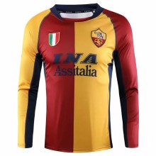 2001-2002 Roma Home Retro Long Sleeve Soccer Jersey