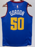 20-21 Nuggets GORDON #50 Blue Top Quality Hot Pressing NBA Jersey (Trapeze Edition)