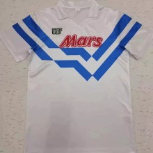 1988-1989 Napoli Away White Retro Soccer Jersey