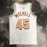 22-23 Cleveland Cavaliers MITCHELL #45 White City Edition Top Quality Hot Pressing NBA Jersey