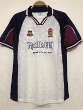 1999 West Ham #7 Iron Maiden Away Retrot Soccer Jersey