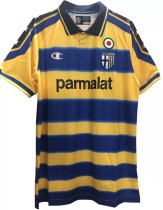 1999-2000 Parma Home Yellow Retro Soccer Jersey