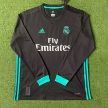 2017-2018 RMA Away Long Sleeve Retro Soccer Jersey