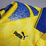 1995-1997 Parma Yellow Retro Soccer Jersey