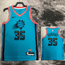 SUNS DURANT #35 Blue Top Quality Hot Pressing NBA Jersey