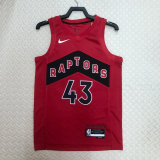 22-23 Raptors SIAKAM #43 Red Top Quality Hot Pressing NBA Jersey