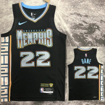 22-23 GRIZZLIES BANE #22 Black City Edition Top Quality Hot Pressing NBA Jersey