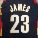 2008-09 Cleveland Cavaliers JAMES #23 Dark Blue Retro Top Quality Hot Pressing NBA Jersey