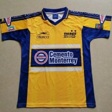 1999-2000 Tigres UANL Yellow Retro Soccer Jersey