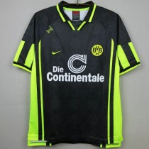 1996-1997 Dortmund Away Black Retro Soccer Jersey