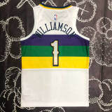 2018 Pelicans WILLIAMSON #1 White Top Quality Hot Pressing NBA Jersey