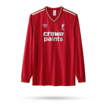 1985-1987 LIV Home Long sleeves Retro Soccer Jersey