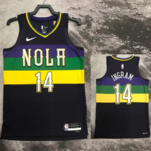 22-23 Pelicans INGRAM #14 Black City Edition Top Quality Hot Pressing NBA Jersey