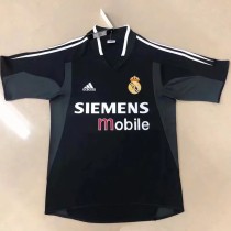 2004-2005 RMA Away Black Retro Soccer Jersey