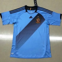 2012 Spain Away Blue Retro Soccer Jersey