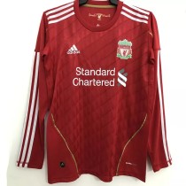 2010-2011 LIV Home Long Sleeve Retro Soccer Jersey