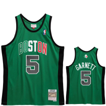 CELTICS GARNETT #5 Green Italian Game Edition Top Quality Hot Pressing NBA Jersey