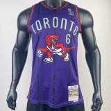 Raptors KNOW YOURSELF #6 Purple Retro Top Quality Hot Pressing NBA Jersey