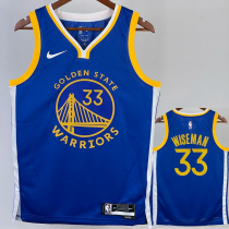 22-23 WARRIORS WISEMAN #33 Blue Top Quality Hot Pressing NBA Jersey