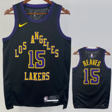 23-24 LAKERS REAVES #15 Black City Edition Top Quality Hot Pressing NBA Jersey